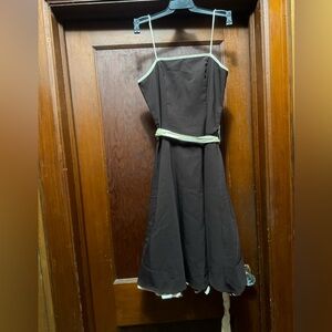 Elegant Brown and Cream Dress